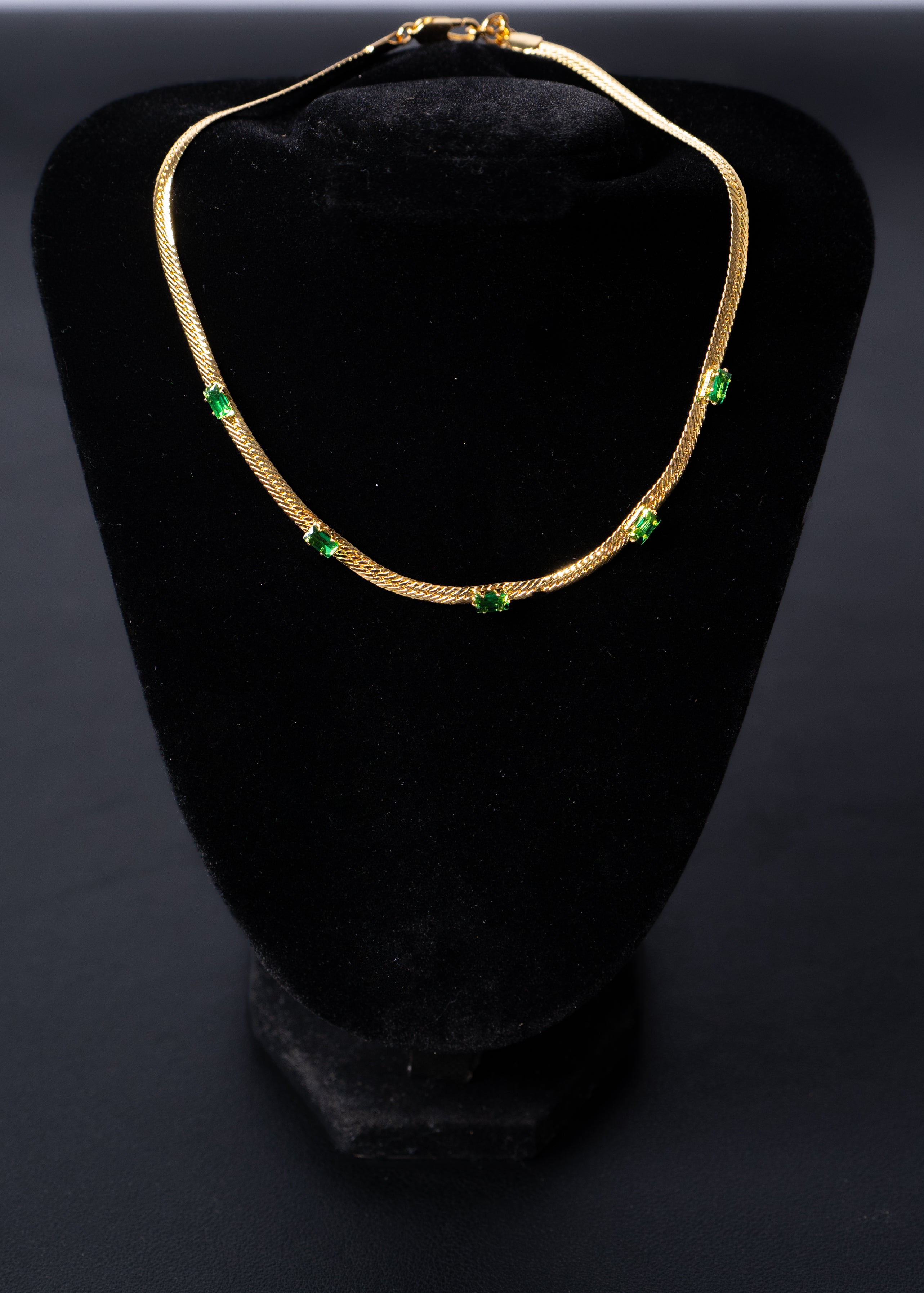 Snake Studded Choker Necklace